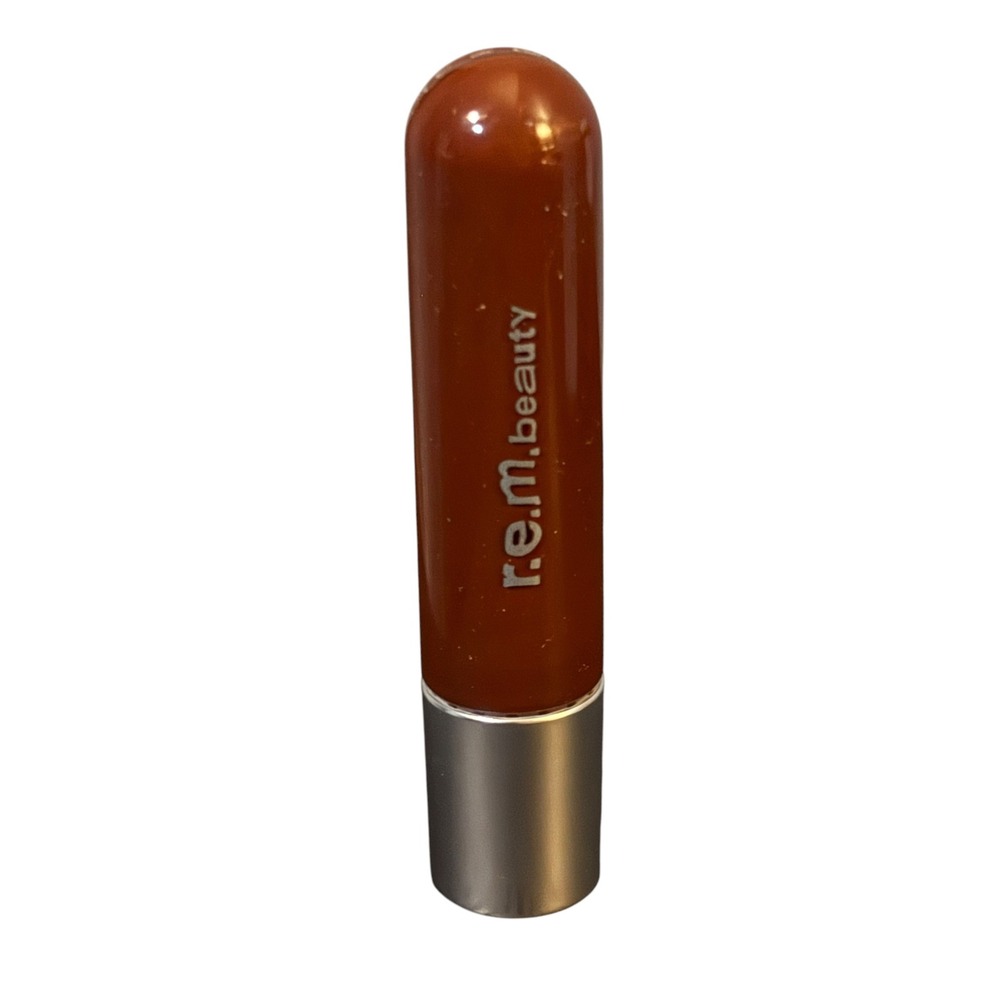 r.e.m beauty On Your Collar Plumping Lip Gloss Roll-Up Terracotta 0.28 fl oz NIB - Picture 6 of 6